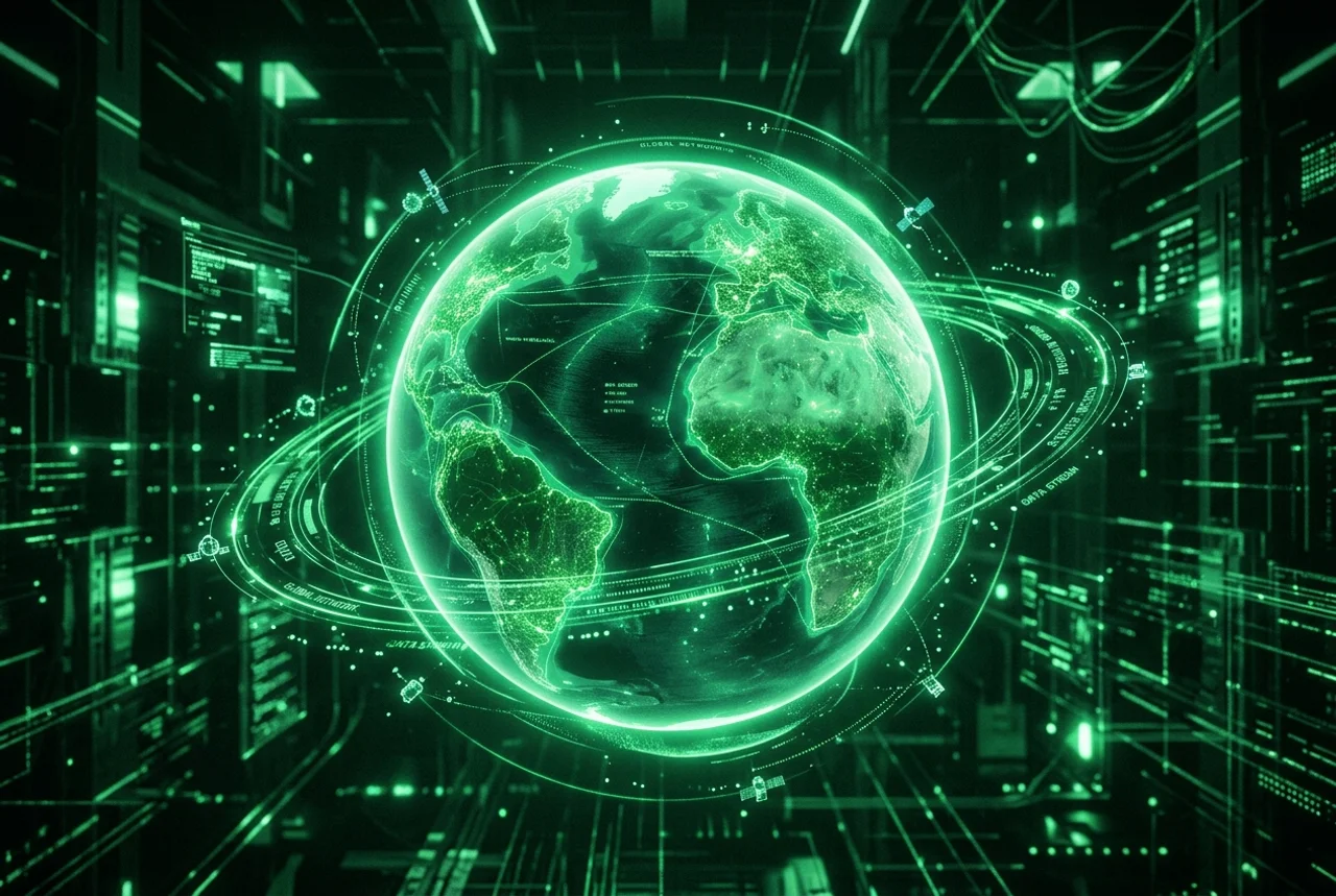 Global wealth network visualization